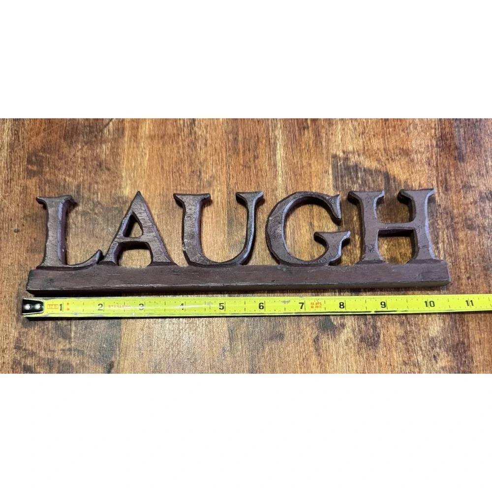 Resin Table‎ Top Laugh Plaque 10 1/2